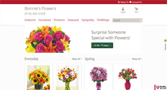 Desktop Screenshot of bonniesflowers.net