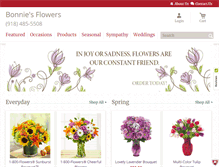Tablet Screenshot of bonniesflowers.net